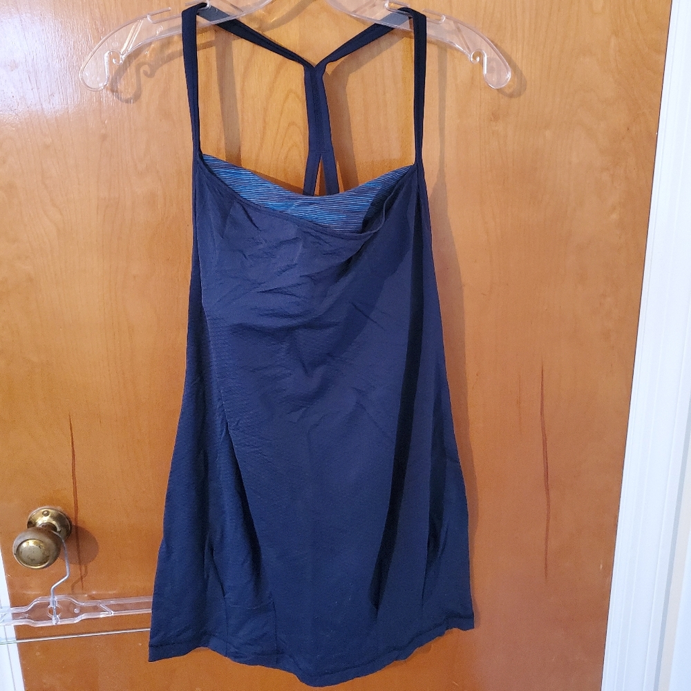 GUC Blue Lululemon Tank with Built In Bra